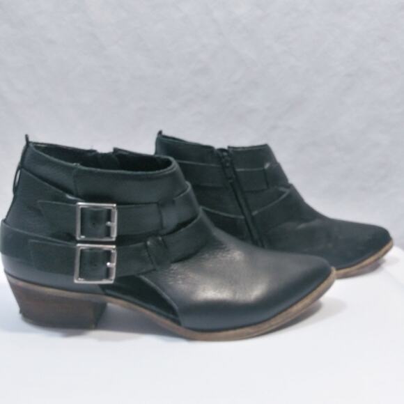 STEVE MADDEN Black ISANA WESTERN BOOTIE Size 8.5 M - Picture 6 of 16